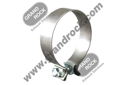 4" DIA., 1.25" WIDE CLAMP; 430SS POLISHED