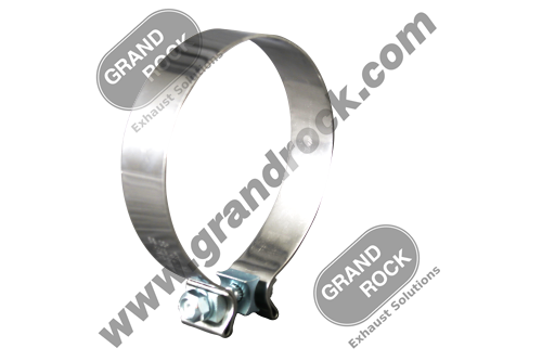 5" DIA., 1.25" WIDE CLAMP; 430SS POLISHED