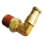 TR14SEF14 Push To Connect Brass Male Fitting Elbow 1/4\" O.D. 1/4\" I.D.