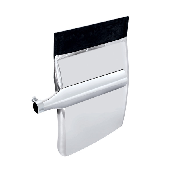 10814-UP 24" X 29" STAINLESS QUARTER FENDER SET - TRIANGLE BRACKET