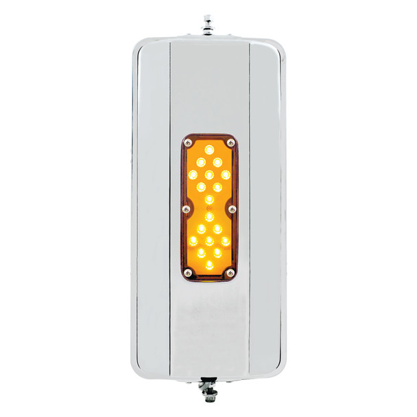 86500B-UP 7" X 16" 18 LED 430 STAINLESS STEEL WEST COAST MIRROR - NON-HEATED