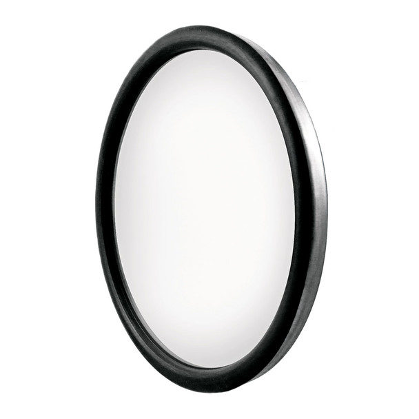 60025-UP 8-1/2" 430 Stainless Steel Heated 320R Convex Mirror