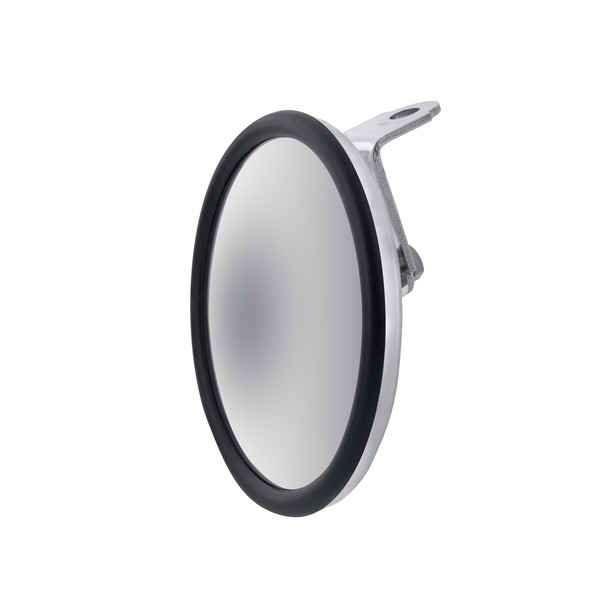 60030-UP 430 Stainless Steel 320R Convex Mirror - Centered Mounting Stud