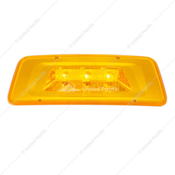 36747-UP 3 LED FENDER TURN SIGNAL/PARKING LIGHT FOR KENWORTH T680/T700/T880 - AMBER LED/AMBER LENS