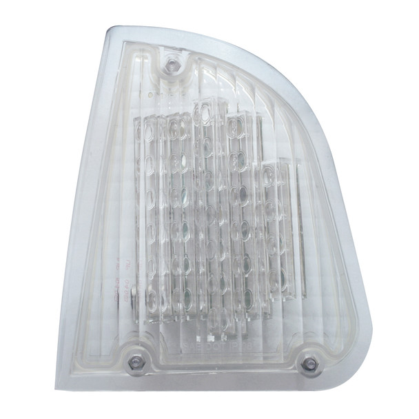 39338-UP 29 LED TURN SIGNAL LIGHT FOR 1985-2007 KENWORTH T600 (DRIVER) - AMBER LED/CLEAR LENS