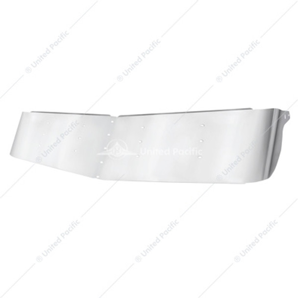 28013-UP 13-1/2" STAINLESS CURVED DROP VISOR FOR 1995-2006 KENWORTH W900