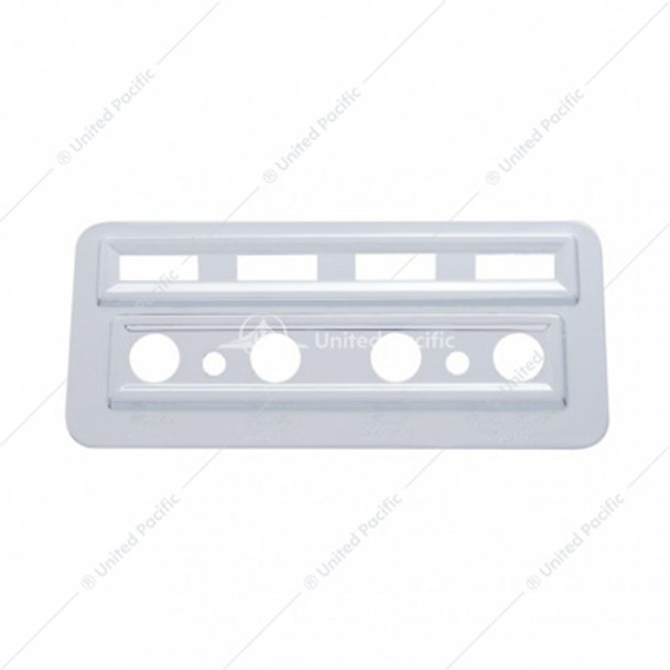 40931-UP CHROME PLASTIC LIGHT SWITCH & INDICATOR TRIM FOR 2002-2005 KENWORTH W900/T800/T600/T2000