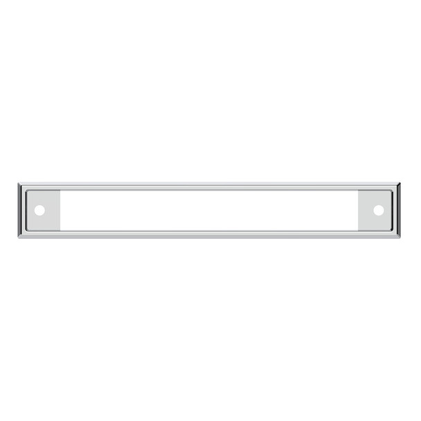 40997-UP CHROME PLASTIC HEADLINER WARNING LIGHTS BEZEL FOR KENWORTH W900 (1990-2005) AND T800/T600 (1993-2005)