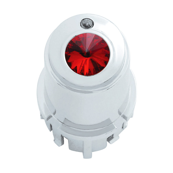 41196-UP CENTER A/C CONTROL KNOB FOR 2006+ KENWORTH - RED CRYSTAL