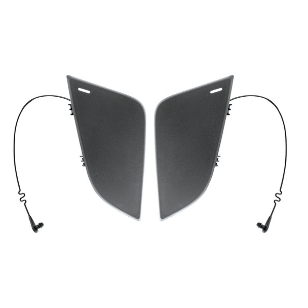 42525-UP BLACK TOW HOOK ACCESS COVERS FOR 2018-2024 FREIGHTLINER CASCADIA (PAIR)