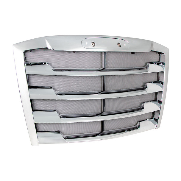 42475-UP CHROME GRILLE WITH BUG SCREEN FOR 2018-2024 FREIGHTLINER CASCADIA