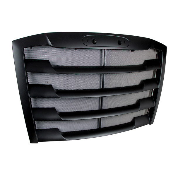 42476-UP BLACK GRILLE WITH BUG SCREEN FOR 2018-2024 FREIGHTLINER CASCADIA