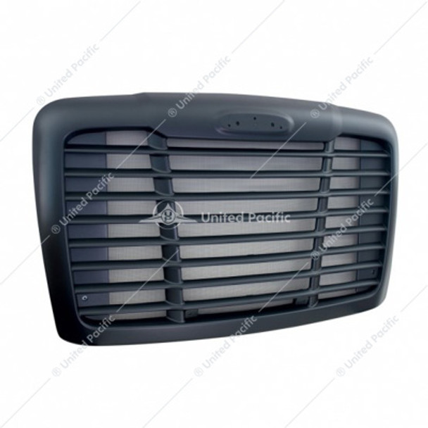 21454-UP BLACK GRILLE WITH BUG SCREEN FOR 2008-2017 FREIGHTLINER CASCADIA