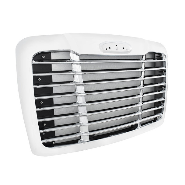 21150-UP WINTER GUARD EDITION CHROME GRILLE WITH BUG SCREEN FOR 2008-2017 FREIGHTLINER CASCADIA