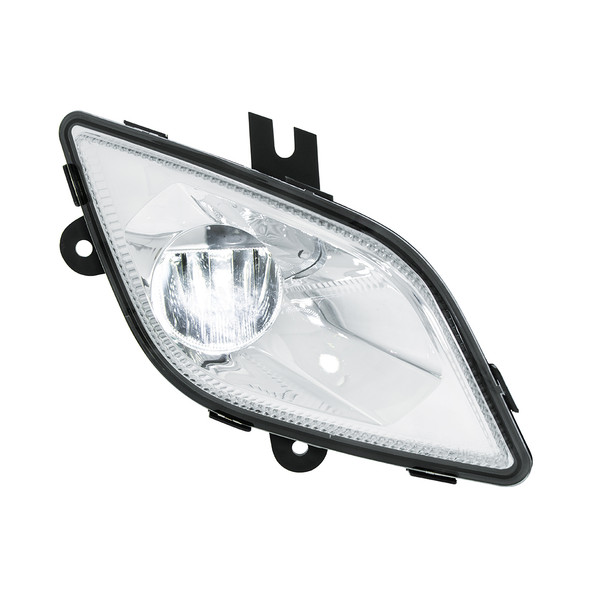 32901-UP CHROME SINGLE LED FOG LIGHT FOR 2018-2024 FREIGHTLINER CASCADIA - PASSENGER - COMPETITION SERIES
