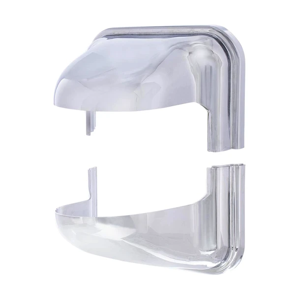42373-UP CHROME MIRROR POST COVER FOR 2008-2017 FREIGHTLINER CASCADIA