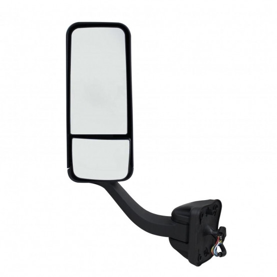 42392-UP BLACK MIRROR ASSEMBLY WITH HEATED MIRROR FOR 2008-2017 FREIGHTLINER CASCADIA - DRIVER