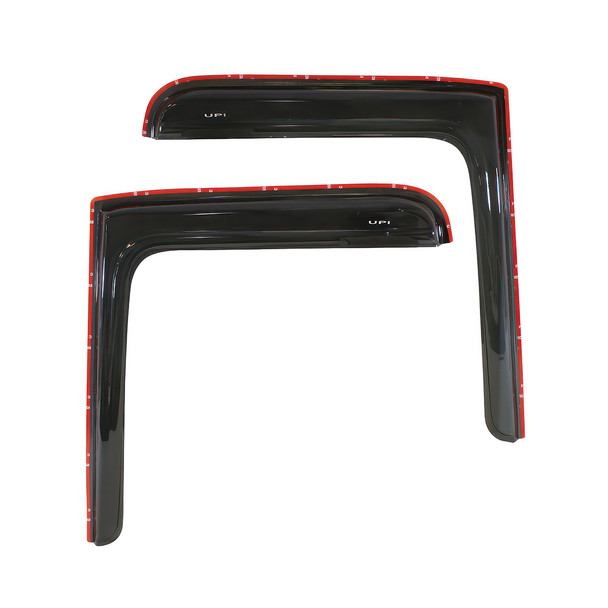 91501-UP WINDOW VENT VISOR FOR 2008-2017 FREIGHTLINER CASCADIA - SMOKE (PAIR)