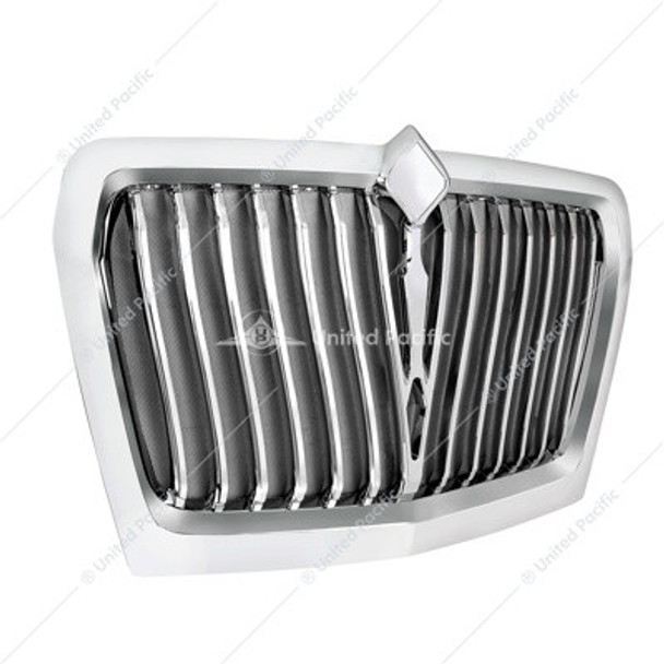 21335-UP BLACK CURVED STYLE GRILLE WITH BUG SCREEN FOR 2018-2024 INTERNATIONAL LT
