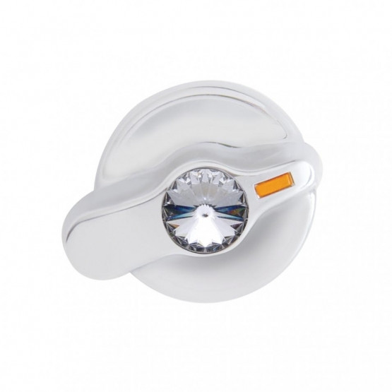 41310-UP SIGNATURE SERIES A/C CONTROL KNOB WITH COLOR CRYSTAL FOR INTERNATIONAL TRUCKS - CLEAR CRYSTAL