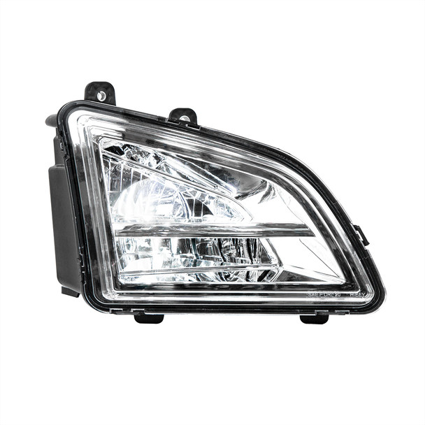 35862-UP CHROME LED DRIVING & FOG LIGHT FOR 2018-2024 VOLVO VNL - PASSENGER -COMPETITION SERIES