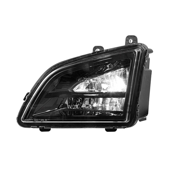 35863-UP BLACK LED DRIVING & FOG LIGHT FOR 2018-2024 VOLVO VNL - DRIVER -COMPETITION SERIES