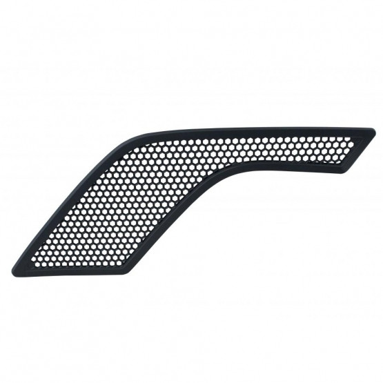 41679-UP BLACK HOOD AIR INTAKE GRILLE FOR 2003-2017 VOLVO VN/VNL - DRIVER