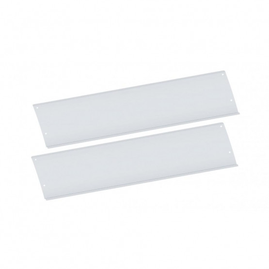 29062-UP POLISHED STAINLESS STEEL LOWER FRONT STEP KICK PLATES FOR 2003-05 VOLVO VN SERIES