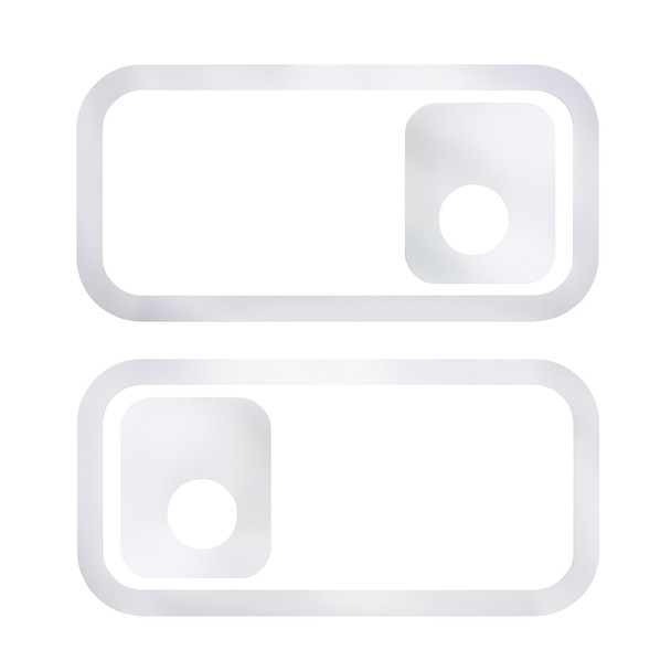 29139-UP STAINLESS DOOR HANDLE TRIM FOR VOLVO VN/VT/VHD