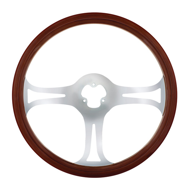 88222-UP 18" CHROME BLADE STEERING WHEEL