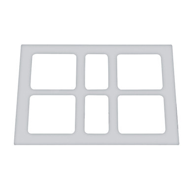 41623-UP VOLVO STAINLESS SWITCH PANEL TRIM