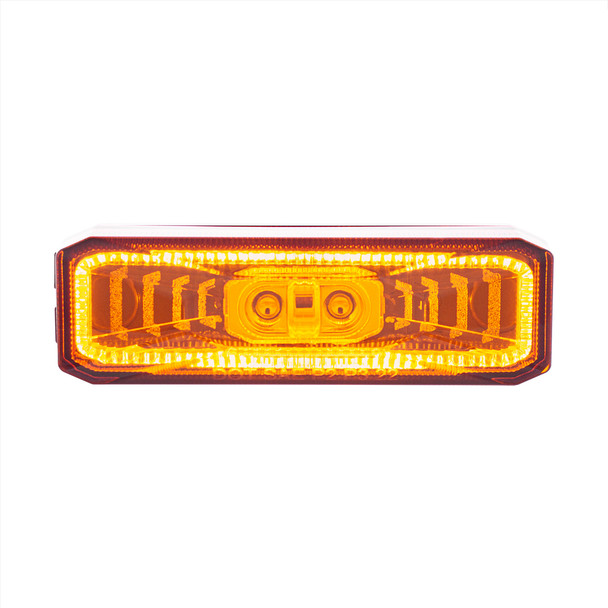 36010-UP 10 LED Rectangular Abyss Light (Clearance/Marker) - Amber LED/Amber Lens