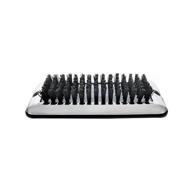 90050-UP Stainless Shoe/Boot Scraper With Nylon Brush - Black Brush