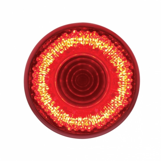 36525-UP 9 LED 2" Round Mirage Light (Clearance/Marker) - Red LED/Red Lens