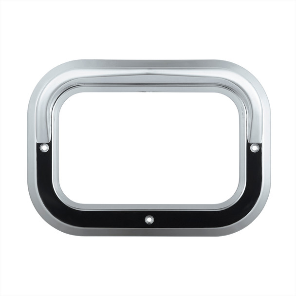 Rectangular Light Bezel With Visor