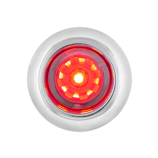 34827-UP LED Single Function ArcBlast 3/4" Mini Light (Clearance/Marker) - Red LED/Clear Lens