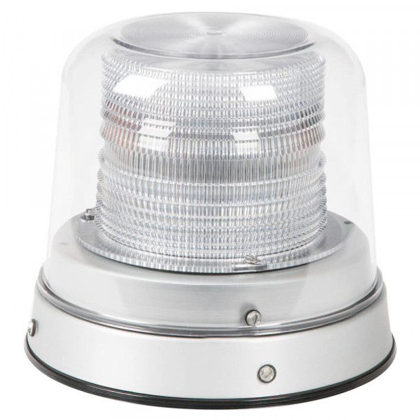 78010 Tall Dome LED Beacons - Dual Color Class I, Amber / Blue / Clear Dome