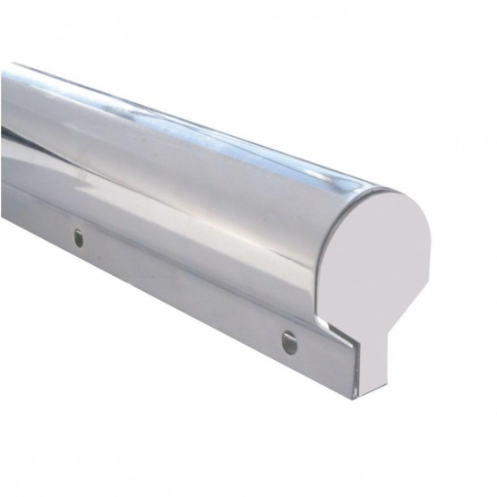 30" Stainless Light Duty Mud Flap Hangers (Closed End Cap) - 1-1/8" Bolt Pattern (Pair)