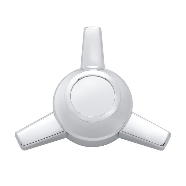 Chrome Metal Die-Cast 3 Straight Bar Spinner Only