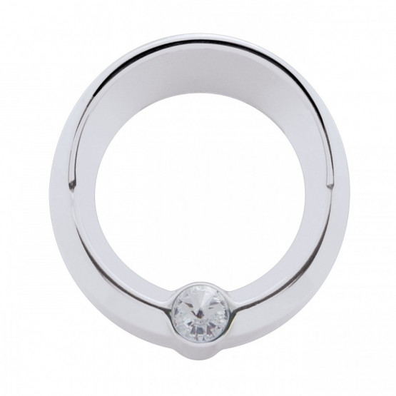 Signature Series Small Gauge Bezel With Visor For Freightliner - Clear Crystal