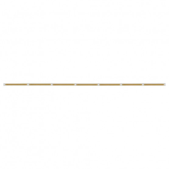 94" Stainless Steel Light Bracket With 7X 19 LED 12" Reflector Light Bars - Amber LED/Amber Lens