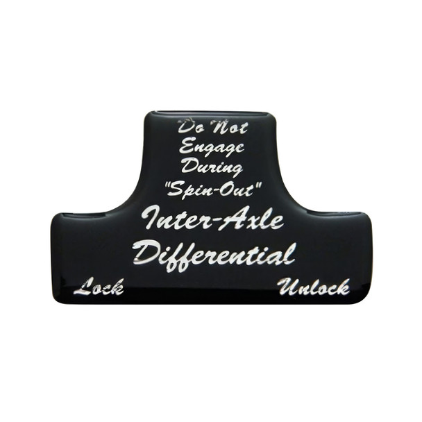 "Axle Differential" Switch Guard Sticker Only - Glossy Black