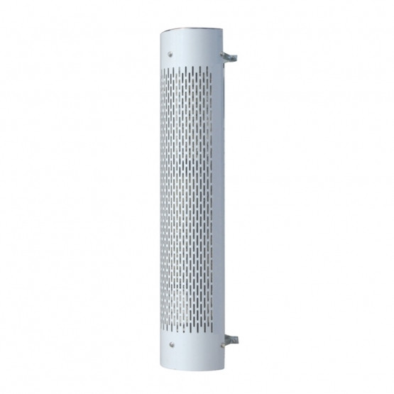 48" Tall 270 Degree Stainless Exhaust Muffler Shield For 10" Diameter Exhaust - Vertical Slot