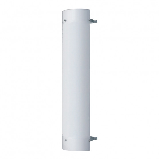 48" Tall 180 Degree Stainless Exhaust Muffler Shield For 5" Diameter Exhaust - Plain