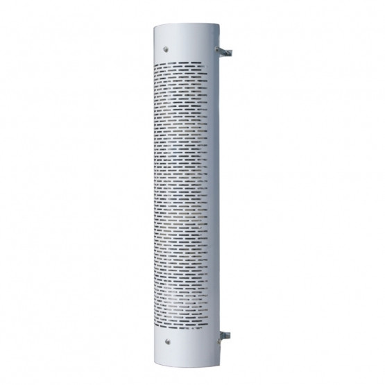 48" Tall 270 Degree Stainless Exhaust Muffler Shield For 10" Diameter Exhaust - Horizontal Slot