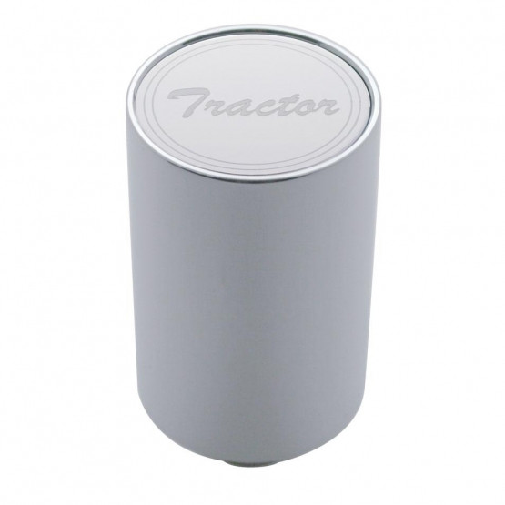 "Tractor" 3" Air Valve Knob - Stainless Plaque With Cursive Script