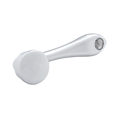 24028-UP Chrome Die-Cast Window Crank With 3/8 Square Adapter - Plain