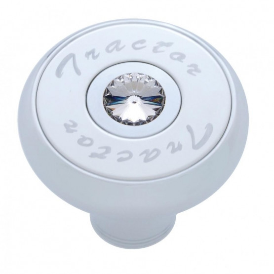 "Tractor" Deluxe Air Valve Knob - Clear Crystal