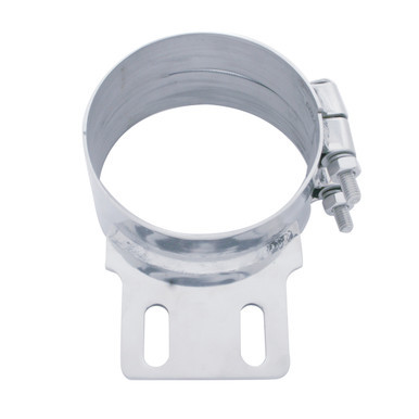 10319-UP 5" Stainless Butt Joint Exhaust clamp - Straight Bracket