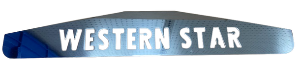 30046-GG  Bottom Mud Flap Plate with Script fits Western Star